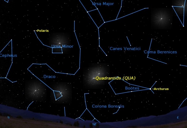 Strong Quadrantid Meteor Shower, One of 2012's Best, Peaks Wednesday